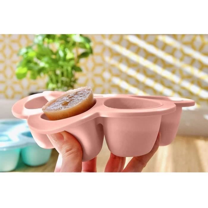 BEABA Multiportions silicone 6x90 ml pink