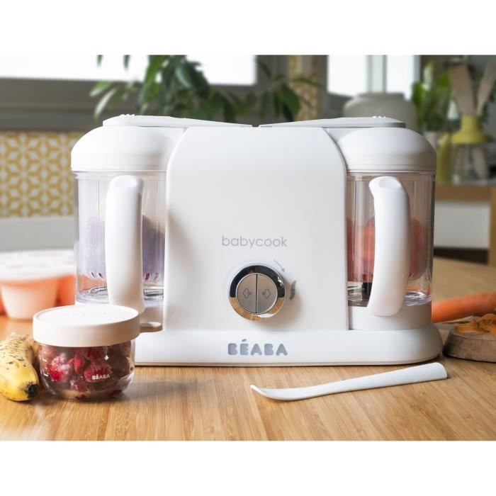 BEABA Babycook Duo Baby Robot White & Silver