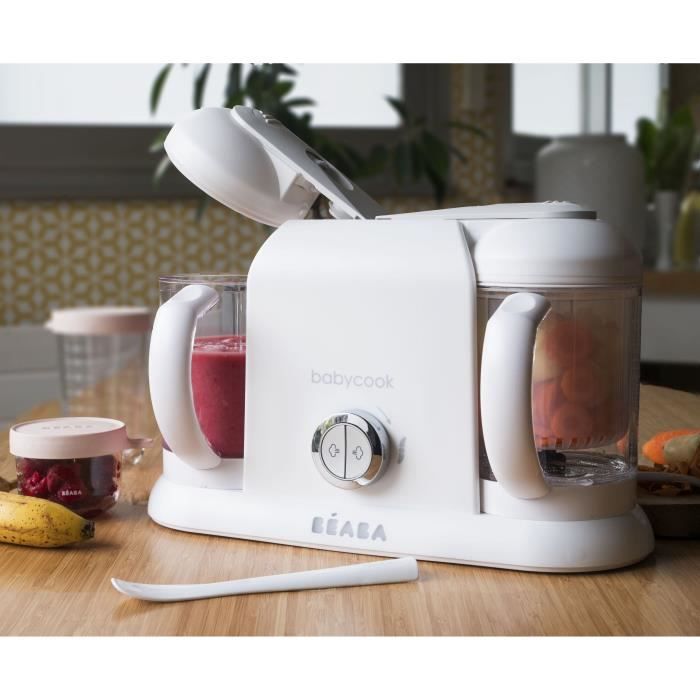 BEABA Babycook Duo Baby Robot White & Silver