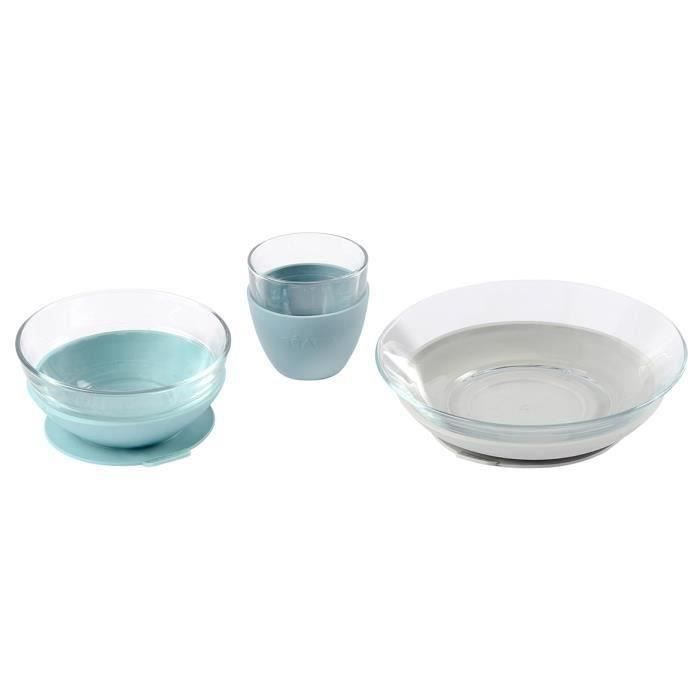 BEABA Jungle glass meal set