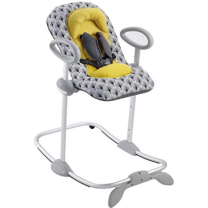 BEABA, Bouncer Up&Down III Special Edition - Yellow Palm tree