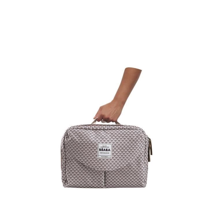 BEABA Sac a langer Geneve II Play Print grey/coral - 23L