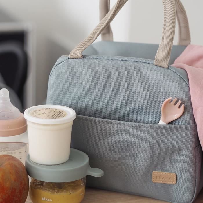 BEABA, Insulated lunch bag Sage green