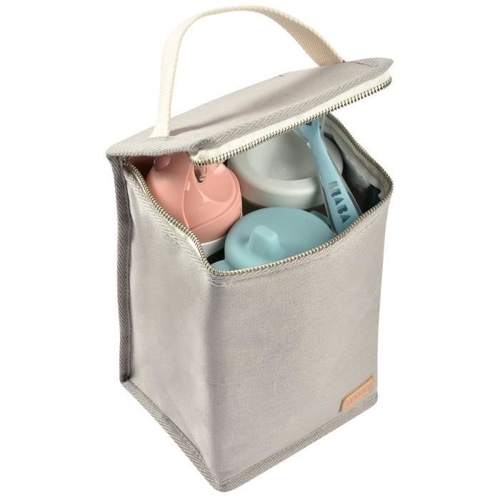 BEABA, Baby meal pouch, insulated, pearl gray
