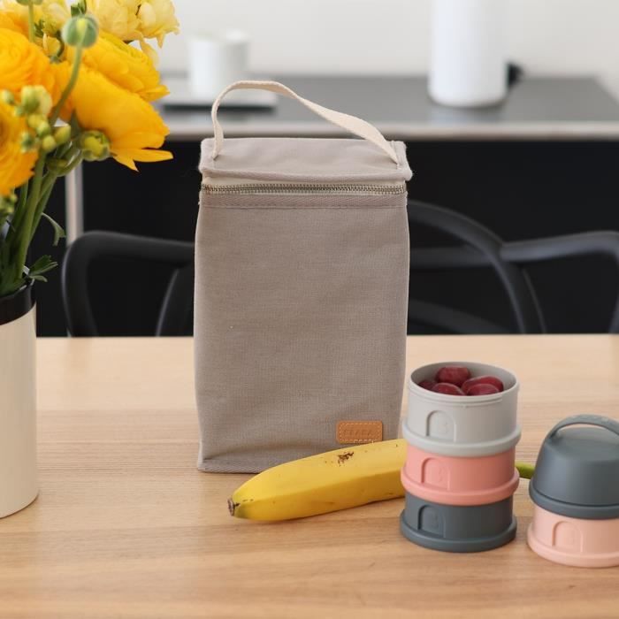 BEABA, Baby meal pouch, insulated, pearl gray