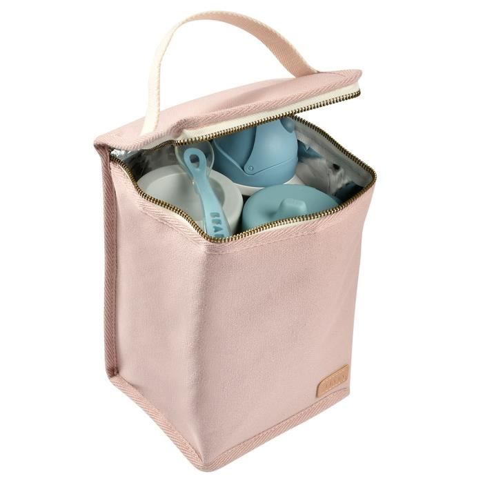 BEABA, Baby meal pouch, insulated, powder pink