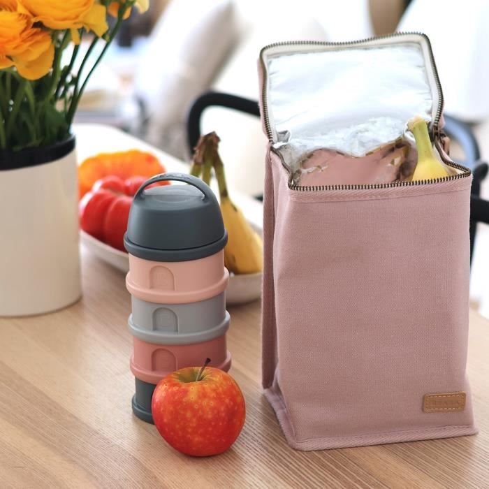 BEABA, Baby meal pouch, insulated, powder pink