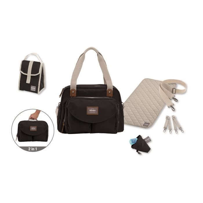 BEABA Sac a langer Geneve II Smart Colors black - 23L