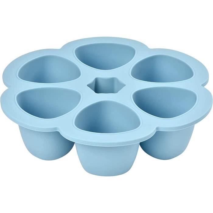 BEABA Multiportions silicone 6x90 ml blue