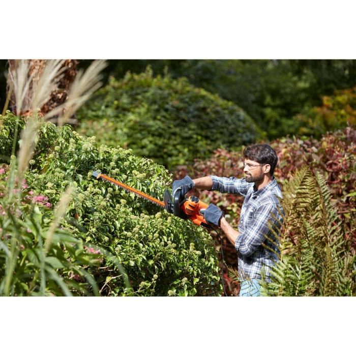 Black+Decker Wire Heights 500 W BEHTS301-QS 50 cm with 2 handles and guard-Asymmetrical blade Escarting 22 mm