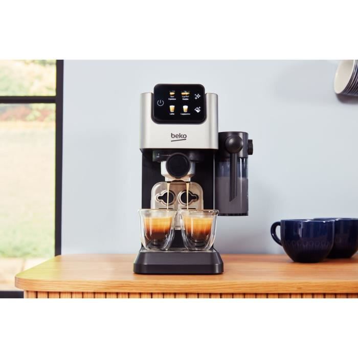 Manual espresso machine - BEKO - CEP5304X - 1628 W - 1.1 L - Silver