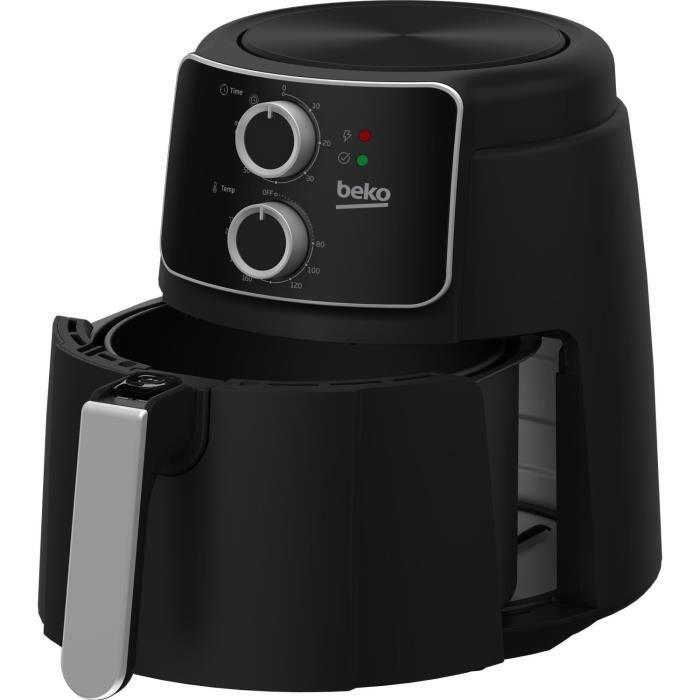 Multifunction oil-free fryer - BEKO - FRL2242B - 1500 W - 3.9 L for 0.8 kg of fries - Circuit cut-off timer - Black