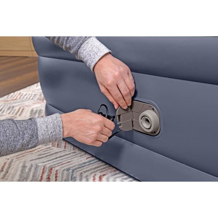 Airbed - BESTWAY - 6713I - Tritech - 2 places, 203 x 152 x 51 cm, integrated electric pump, bed frame