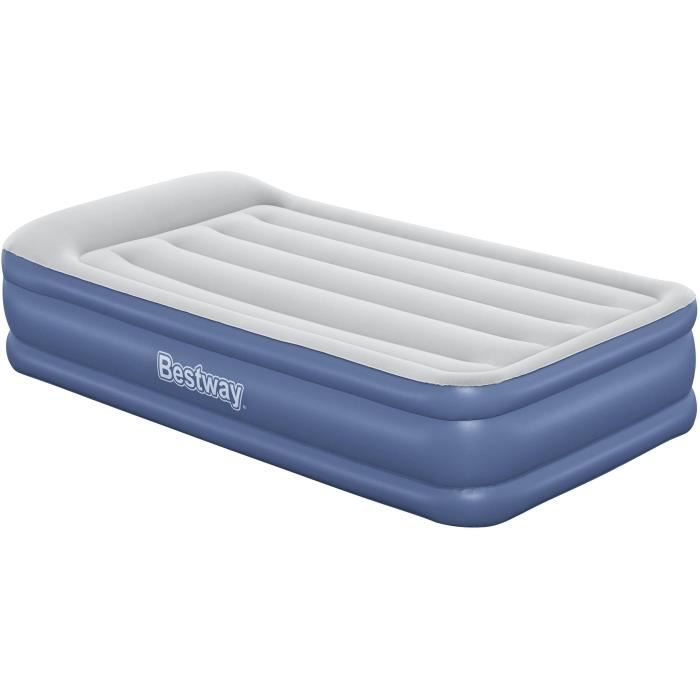 Inflatable bed - BESTWAY - 67628 - 1 place - 191 x 97 x 46 cm, integrated electric pump, bed frame