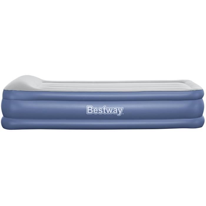 Inflatable bed - BESTWAY - 67628 - 1 place - 191 x 97 x 46 cm, integrated electric pump, bed frame