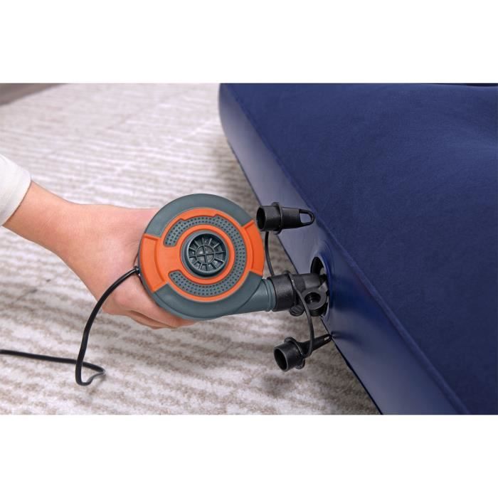 Inflatable camping mattress - BESTWAY - 2 places - 191x137x22 cm with external Powertouch electric pump
