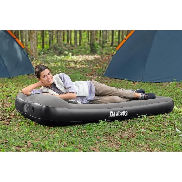 Inflatable mattress - BESTWAY - 671BQ - Tritech Twin - 1 person, integrated USB pump, 1.88 mx 99 cm x 30 cm
