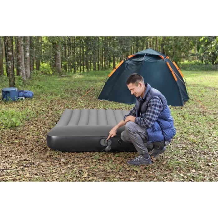Air mattress - BESTWAY - 671BS - Tritech Queen - 2 places, integrated USB pump, 2.03 m x 1.52 m x 30 cm