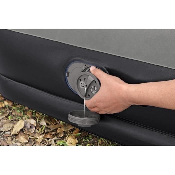 Air mattress - BESTWAY - 671BT - Tritech Twin - 1 person, integrated USB pump, 1.91 m x 97 cm x 36 cm