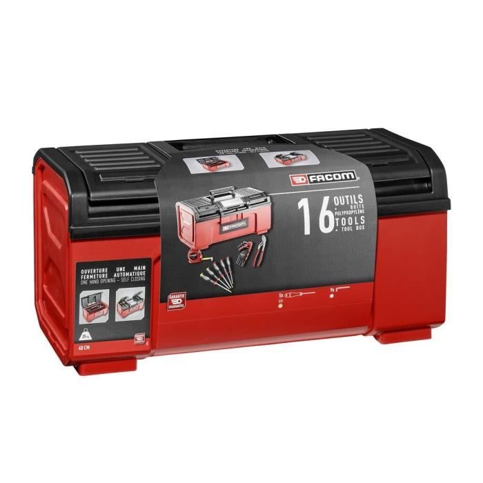 Toolbox 19+ 16 FACOM TOOLS - BP.C19NCM1PB (delivered with 5 TVIS Protwist + 9 male keys + 1 Multiprise pliers + 1 measurement 2m)