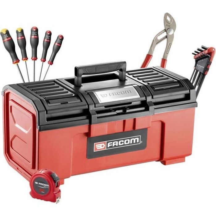 Toolbox 19+ 16 FACOM TOOLS - BP.C19NCM1PB (delivered with 5 TVIS Protwist + 9 male keys + 1 Multiprise pliers + 1 measurement 2m)