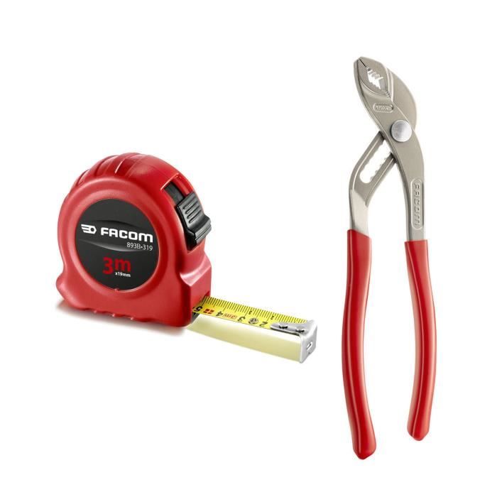 Toolbox 19+ 16 FACOM TOOLS - BP.C19NCM1PB (delivered with 5 TVIS Protwist + 9 male keys + 1 Multiprise pliers + 1 measurement 2m)