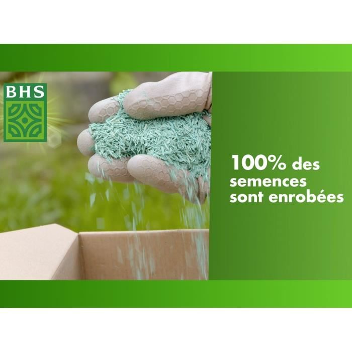 Lawn - BHS - Rustic South Lawn - 1kg, 40 m². Resistant to dry conditions thanks to tall fescue. Fast and even.