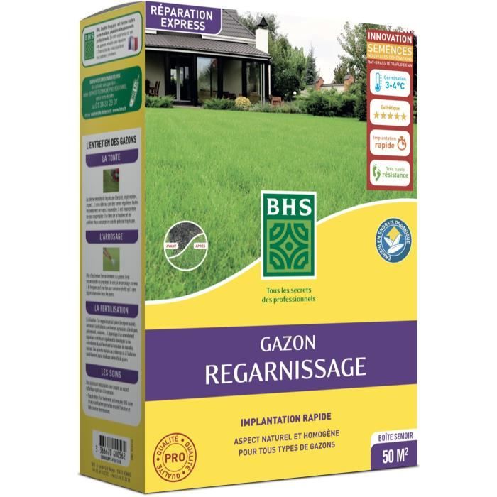 Dry Ground Replenishment Turf - BHS - 1kg | 40 m² | Strong and durable, with excellent durability and tolerance to trampling.