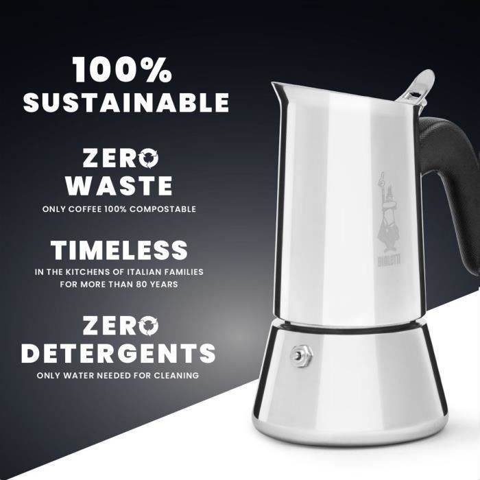 Italian Coffee Maker - BIALETTI - 0007255/CNNP - Steel