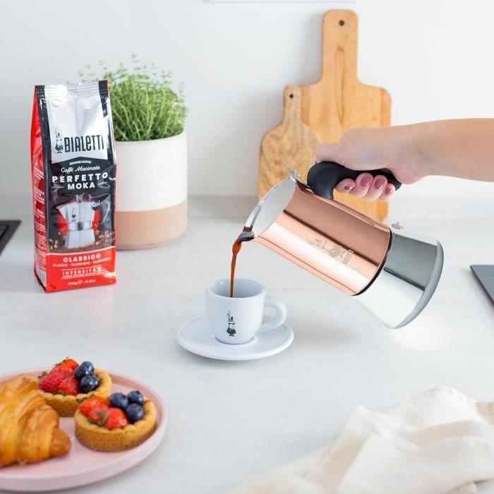 Italian coffee maker - BIALETTI - NEW VENUS - 6 cups - 0.24 L - Copper