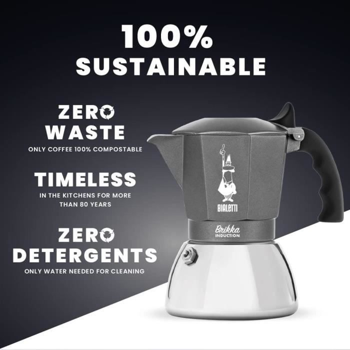 Bialetti - Brikka - induction 4 cups Italian