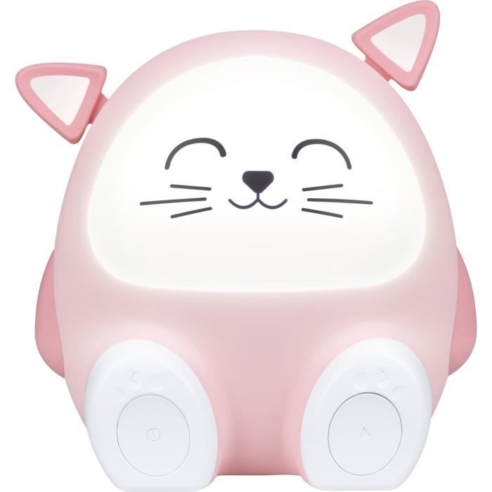Light speaker & night light - BIGBEN - Cat - Bluetooth 5.0, 15W, Adjustable night light, Timer, USB-C battery