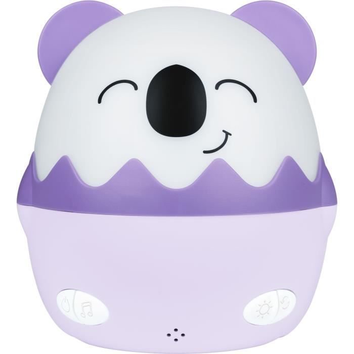 Wireless musical night light - BIGBEN - Koala - 360° projection, 13 films, 8 melodies, Remote control, USB-C battery