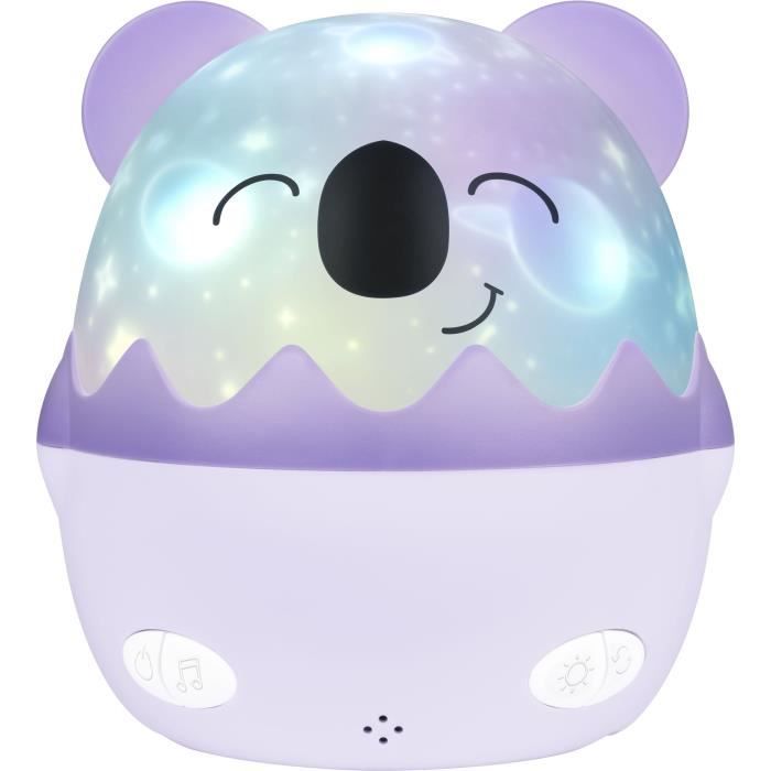 Wireless musical night light - BIGBEN - Koala - 360° projection, 13 films, 8 melodies, Remote control, USB-C battery