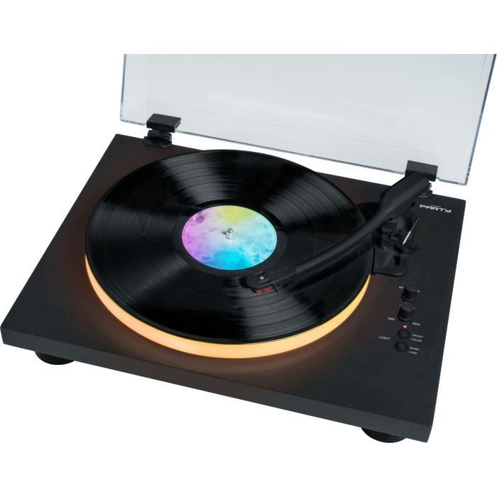 Record Player - BIGBEN INTERACTIVE - Light-up Platter - Belt Drive - Bluetooth - Light Effects