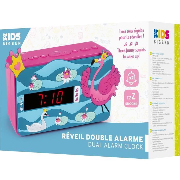 BIGBEN R15PRINCESS3D Bluetooth Speaker Alarm Clock Face 3D Effect Decor Princess