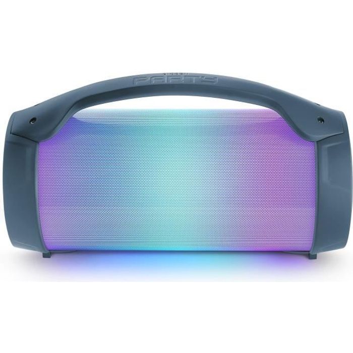 BIGBEN PARTYBTLITEDB - Wireless light speaker - Bluetooth - Microphone included - Light effects - 50W - Dark blue