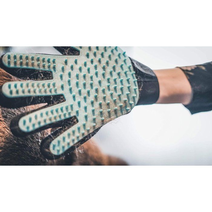 VETOCANIS 4in1 silicone grooming glove for cats and dogs