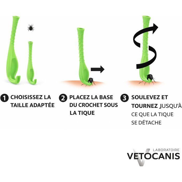 VETOCANIS Hook pulls ticks for dogs and cats