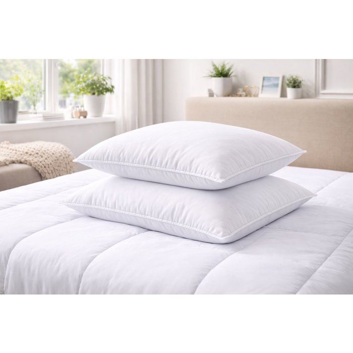 Blanreve batch of 2 triple protection pillows - 60 x 60 cm - white