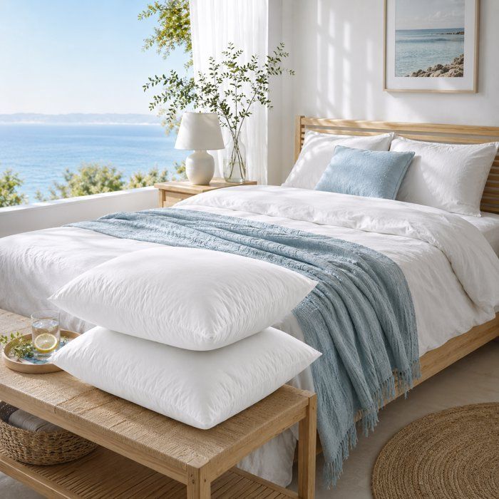 Blanreve batch of 2 pillows special perspiration - 60 x 60 cm - white