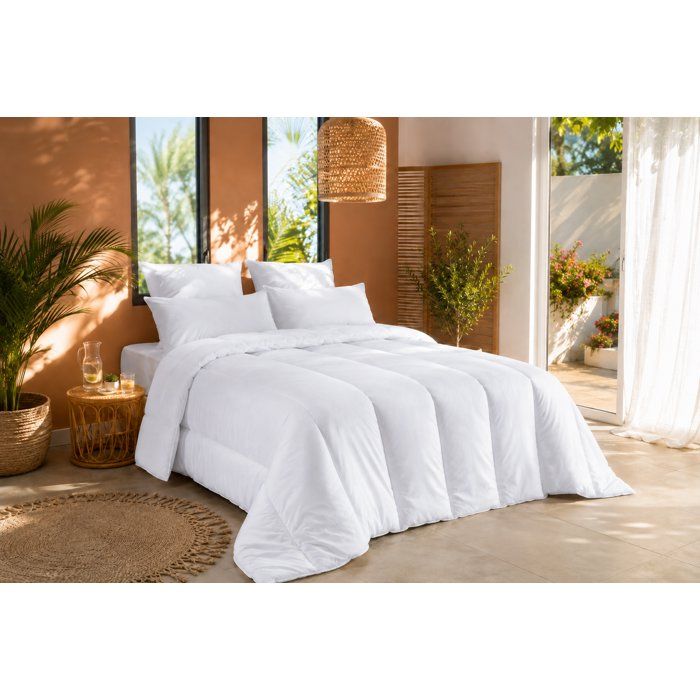 Lightweight anti-dust mite duvet - 200 gr/m² - BLANREVE - 260 x 240 cm - White