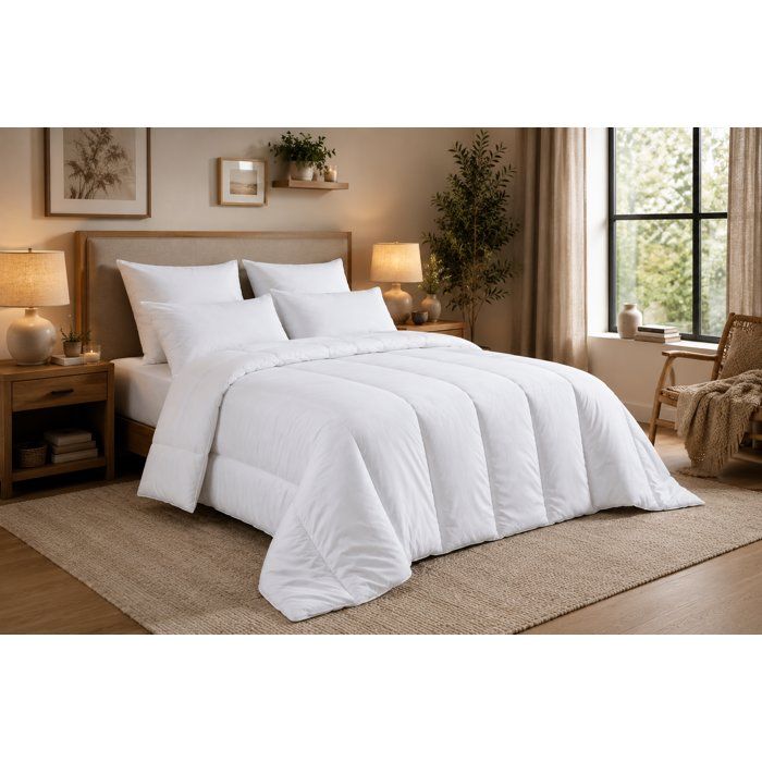 Anti-mite temperate duvet - 300 gr/m² - BLANREVE - 240 x 220 cm - White