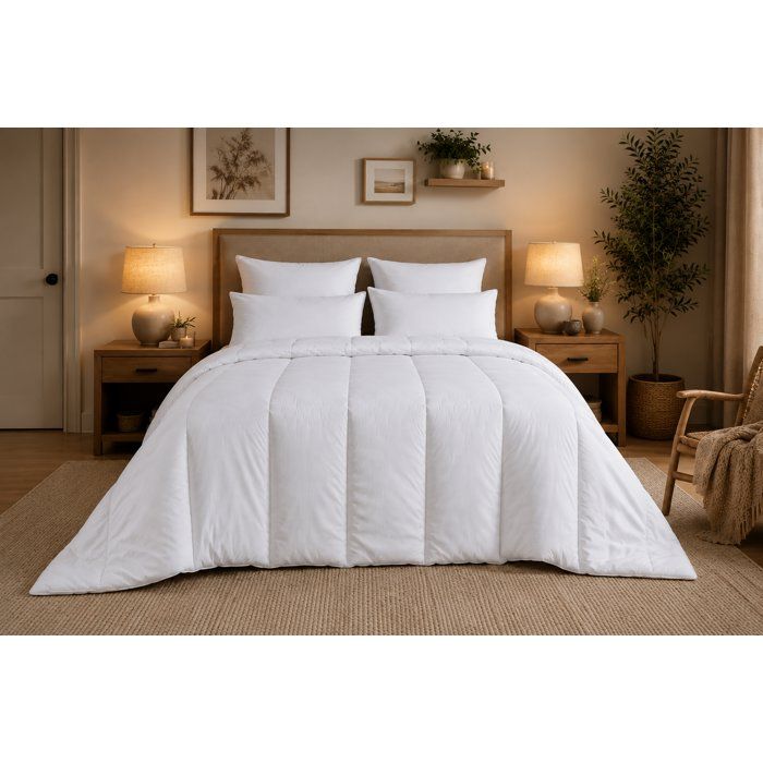 Anti-mite temperate duvet - 300 gr/m² - BLANREVE - 260 x 240 cm - White