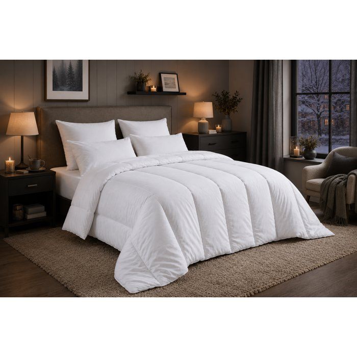 Warm anti-dust mite duvet - 400 gr/m² - BLANREVE - 200 x 200 cm - White