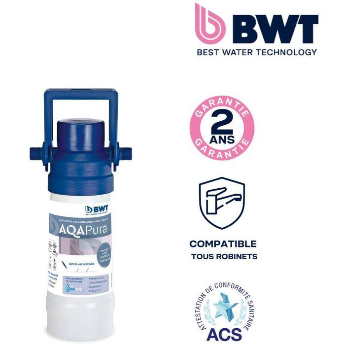 Filter - BWT - AQA PURA - Under sink filter to remove bad tastes and odors