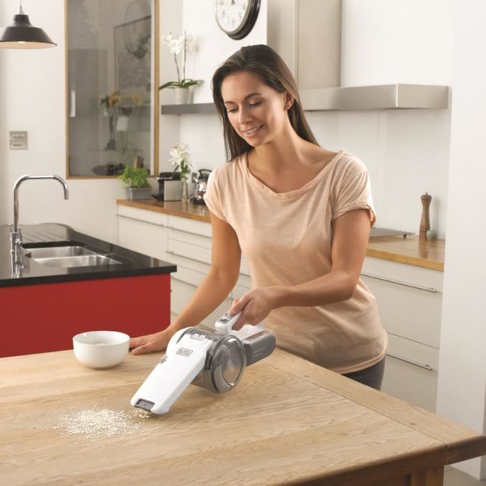 Black+Decker - PV1820L -QW - Dustbuster - Wireless hand table vacuum cleaner 18V - 35AW - Self -cleaning filter - 440 ml
