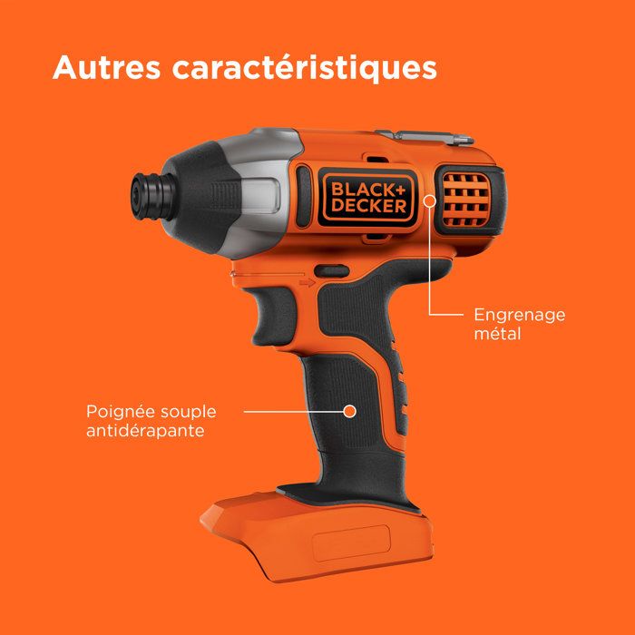 BLACK & DECKER BDCIM18N-XJ Cordless Impact Driver - 18 V - Lithium
