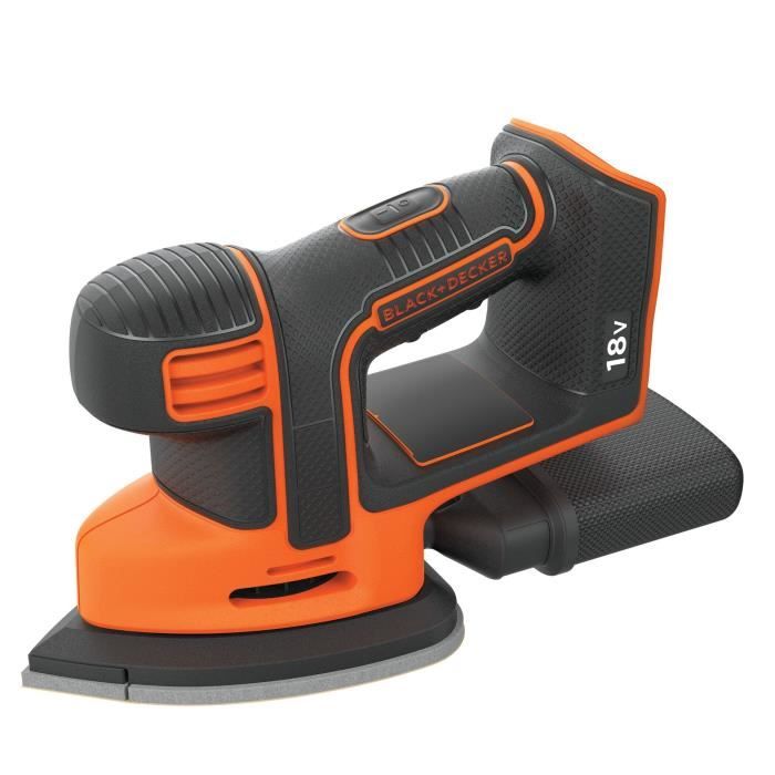 Wireless retail sander 18V Black+Decker (delivered without battery)-BDCDS18N-XJ