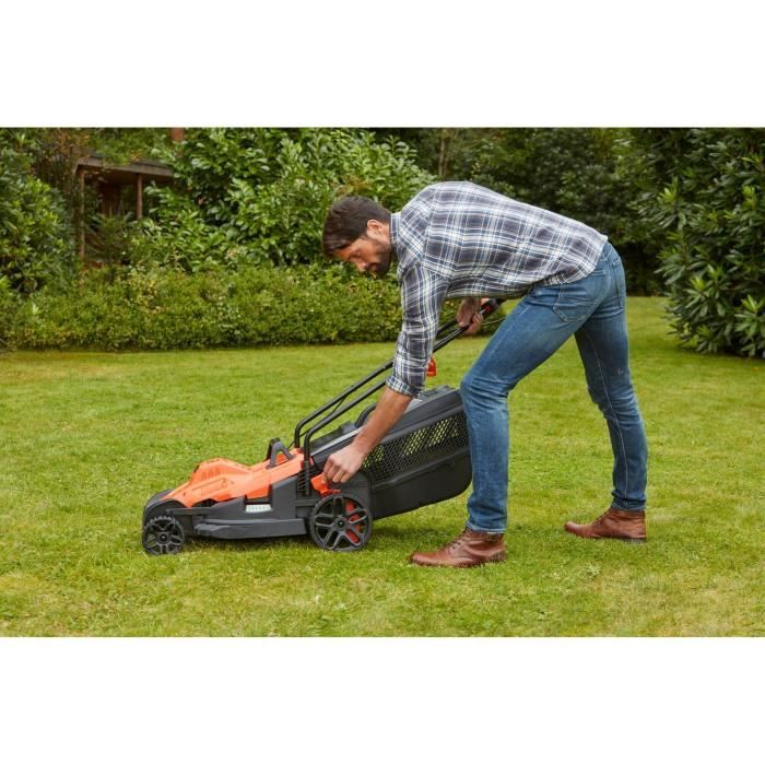 BLACK & DECKER Lawnmower 38cm 1600W - Handle Bike BEMW471BH